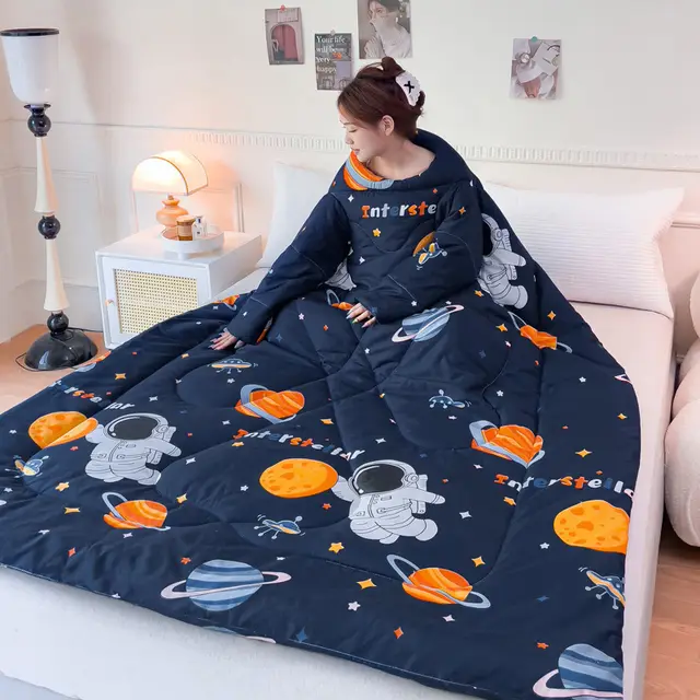 Minimally Printed Foldable Pillow For Lazy People Spaceman - Shop at LoveMi