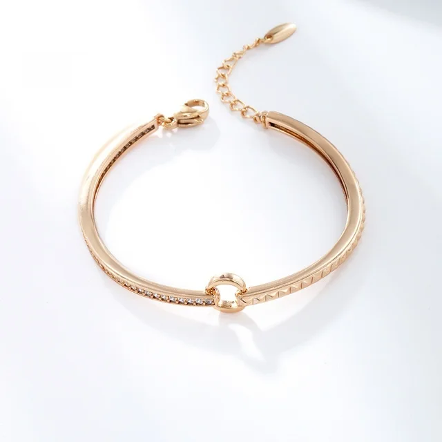 Women's Alloy Bracelet Niche Design Fashion Stitching Bracelet 18K Gold Plated - Shop at LoveMi