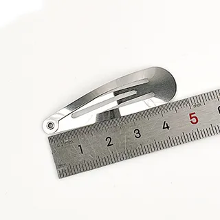 DIY Hair Accessories Manual Thickened Stainless Steel Hair Clip Barrettes - Steel Color 5Cm