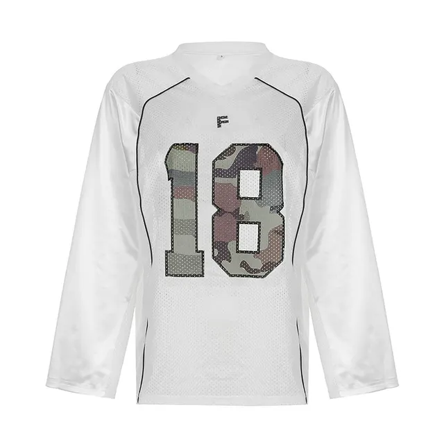 American Street Personalized Camouflage Digital Printed Loose T shirt White - Shop at LoveMi