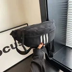 Fashion Sports Crossbody Chest Bag All-match Casual - Black