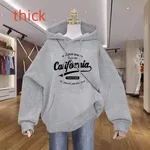 Fleece Navy Blue Design Print Jacket - Thick Grey