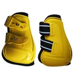 Color PU Hard Shell Barrier Horse Leg Guard - Yellow Rear Leg