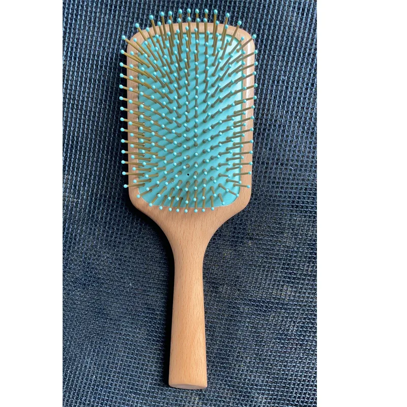 Beech Air Cushion Comb Ms Long Hair Massage Head Meridians Light Blue - Shop at LoveMi