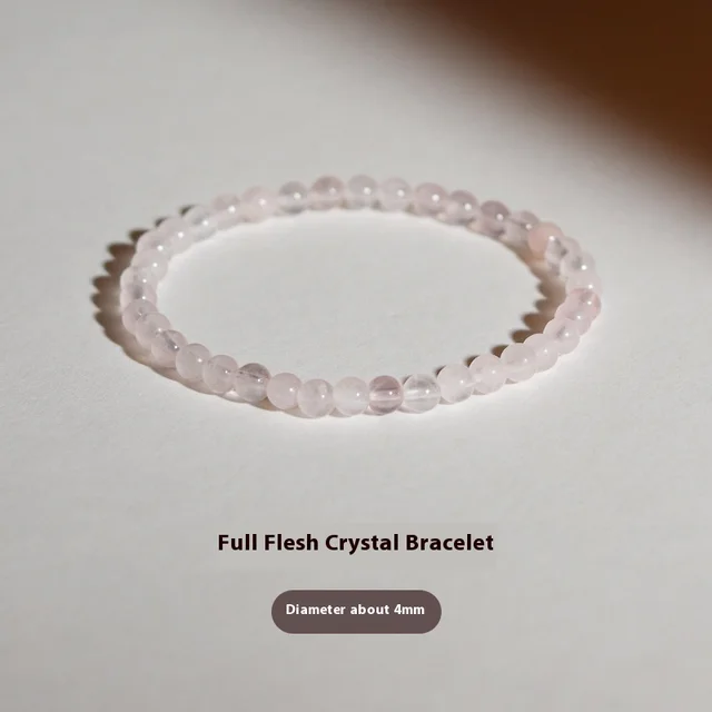 Natural Crystal Bracelet Women's Rough Stone Wrist Accessories 4Mm - Shop at LoveMi