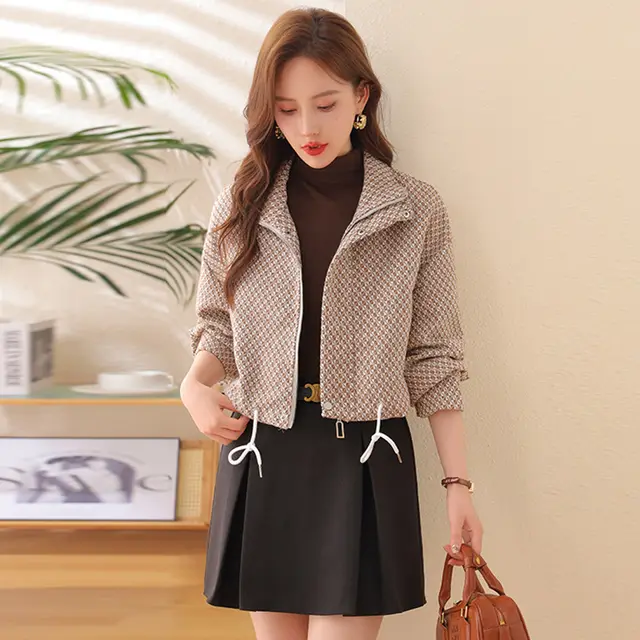Loose Niche Design Versatile Jacket Top Khaki - Shop at LoveMi