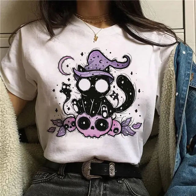 New Top Cute Cartoon Printed Casual T shirt 23 Style - Shop at LoveMi