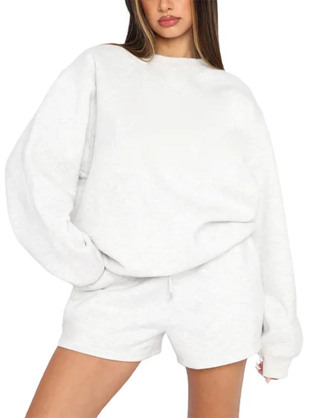 Women's Fashion Casual Shorts Suit White - Shop at LoveMi