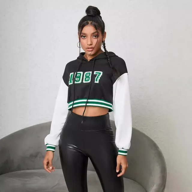 Women's Short Raglan Sleeve Sweater New Loose Slimming Black - Shop at LoveMi