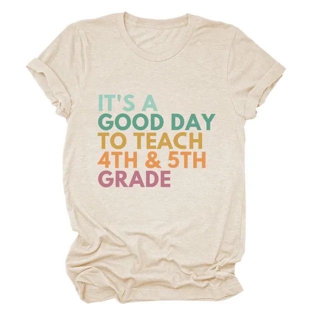 Simple Casual Round Neck Women's Short Sleeve Sand Color - Shop at LoveMi