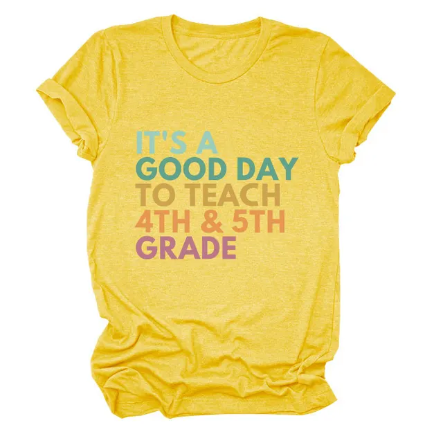Simple Casual Round Neck Women's Short Sleeve Yellow - Shop at LoveMi