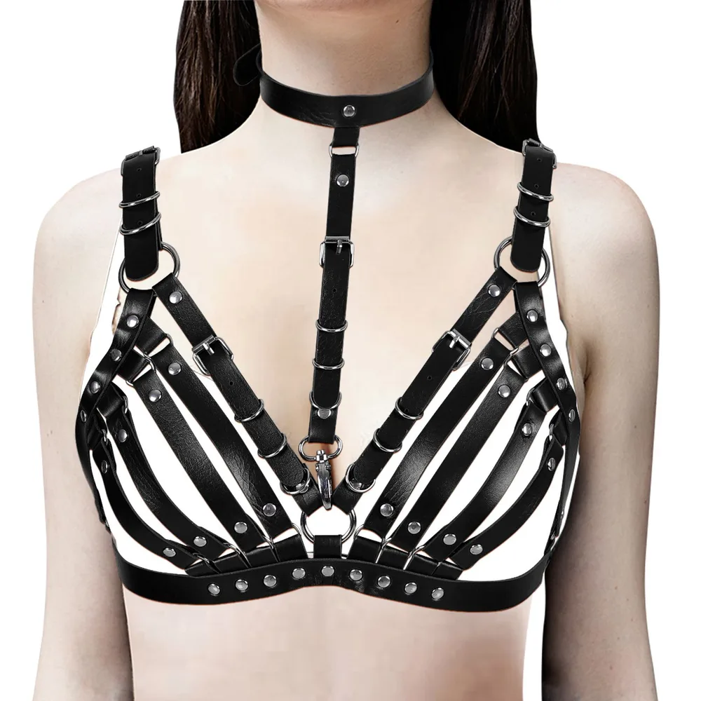 Sexy Decorative White Leather Lace-up Adjustable Elastic Waistband - Mpo0031 Black