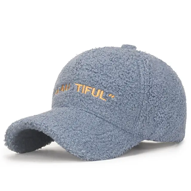 Women's Lambswool Warm Adjustable Hat Sky Blue - Shop at LoveMi
