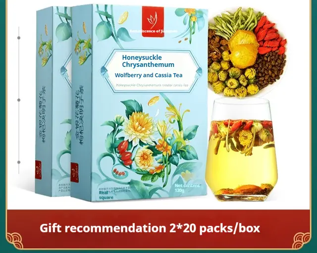 Honeysuckle Medlar Cassia Seed Stay Up Late Cool Tea 40 Packs In Box - Shop at LoveMi