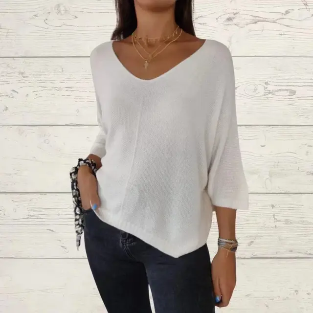 European And American Women's Clothing Short Pullover Top White - Shop at LoveMi