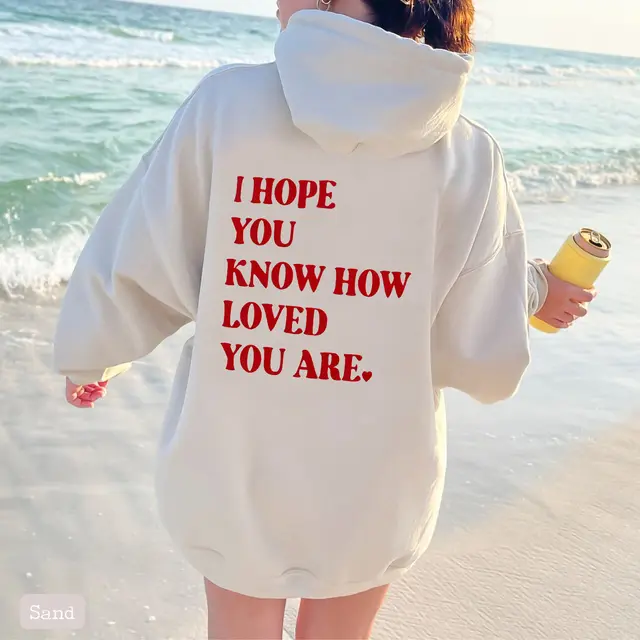 Printed Hoodie Drawstring Hoodie European And American Plus Size Apricot - Shop at LoveMi