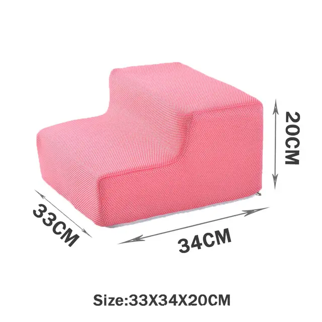 Pet Cat Sofa Steps Folding Non slip Dog Ladder Two Pink - Shop at LoveMi