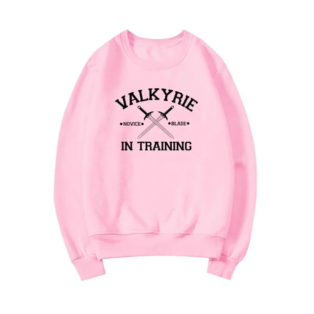Valkyrie In Training SweatShirt Sarah J Maas Pink - Shop at LoveMi