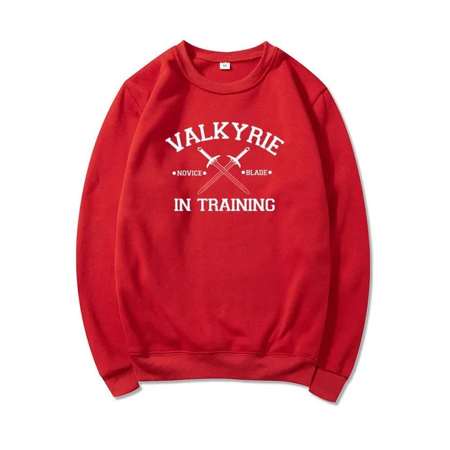 Valkyrie In Training SweatShirt Sarah J Maas Red - Shop at LoveMi