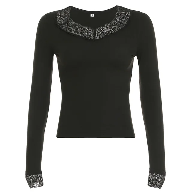 Pure Color Slimming Slim fit Basic Pure Top Black - Shop at LoveMi