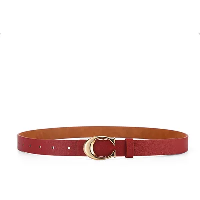 Fashionable Slim fit Decorative All match Women's Thin Belt Red - Shop at LoveMi