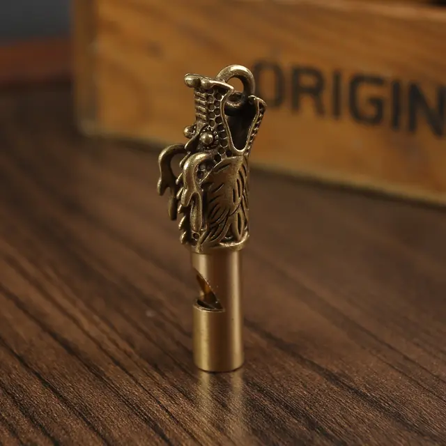 Outdoor Metal Brass Whistle Keychain Pendant Faucet Whistle - Shop at LoveMi