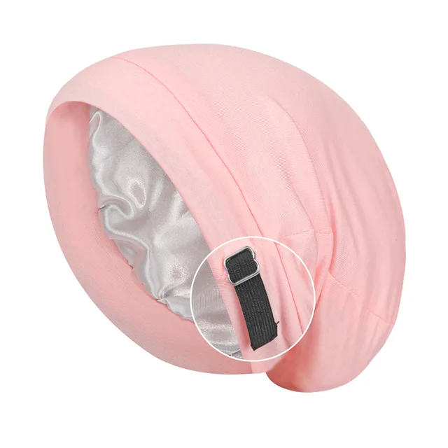Two tier Adjustable Nightcap Sleeve Cap Pink - Shop at LoveMi