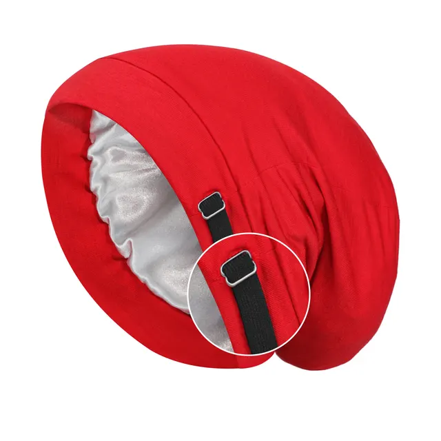 Two tier Adjustable Nightcap Sleeve Cap Red - Shop at LoveMi