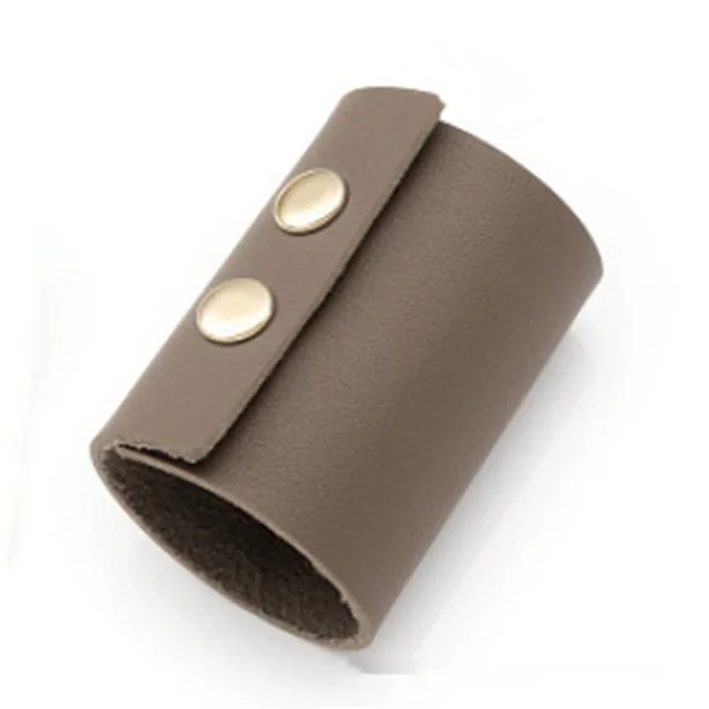 Women's Retro Buckle Leather Hair Ring Gray - Shop at LoveMi