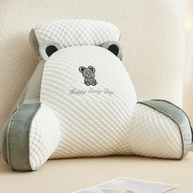 Soft Pack Bed Large Back Cushion Pillow Gray Bear - Shop at LoveMi
