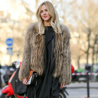 Autumn New Real Fur Integrated Faux Fur Coat Fur Color M - Shop at LoveMi