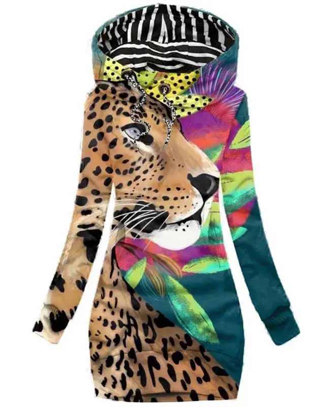 3D Digital Printing Casual Long Sweater Shuangmwy04 - Shop at LoveMi