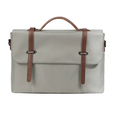 Men's Portable Casual Canvas Shoulder Bag Gray - Shop at LoveMi