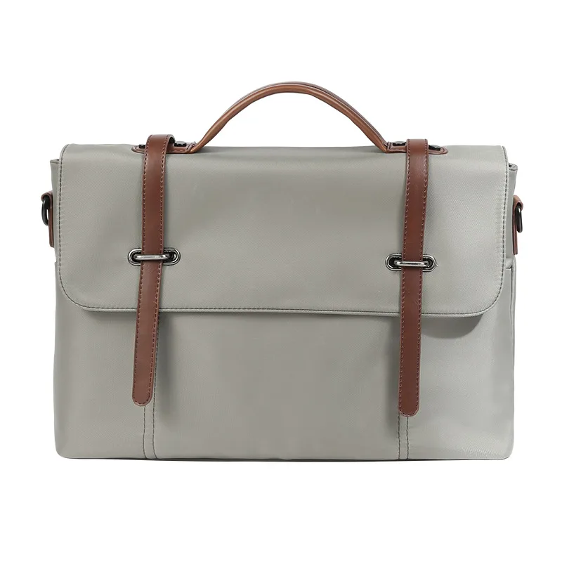 Men's Portable Casual Canvas Shoulder Bag Gray - Shop at LoveMi