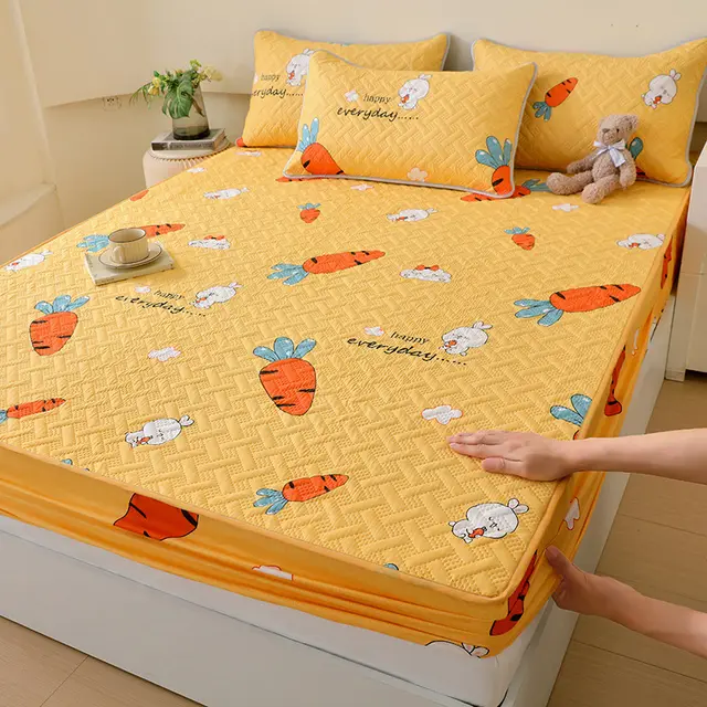 Class A Waterproof To Prevent Leakage Of Urine Quilted Fitted Sheet Yellow Radish - Shop at LoveMi