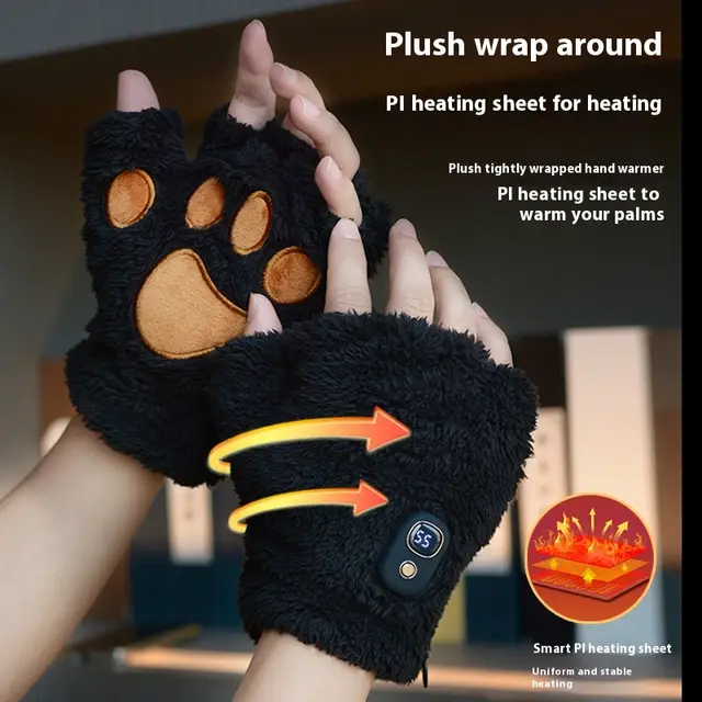 Heating Mini Charging Winter Portable Cat's Paw Hand Warmer Cat'S Paw Black M06 - Shop at LoveMi