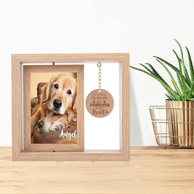 Postcard Photo Solid Wood Photo Frame Rotatable Desktop Decoration 4X6 - Shop at LoveMi