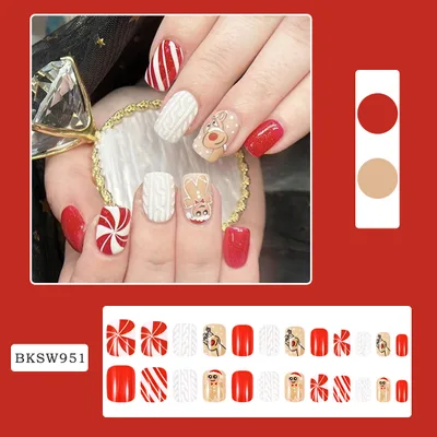 New Nail Beauty SMD Snowflake Christmas Style Bksw951 Style - Shop at LoveMi