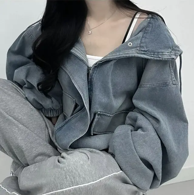 Denim Jacket Coat Women's Small Blue - Shop at LoveMi