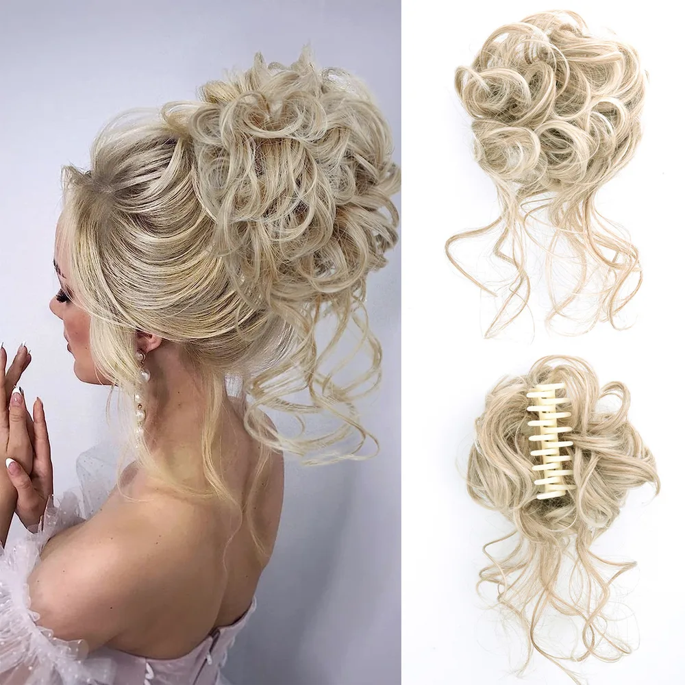 Grip Long Beard Hair Ring Ponytail Bun Messy Fluffy Curly Hair Cxzy27613 - Shop at LoveMi