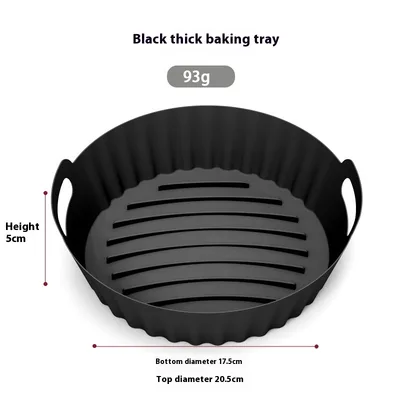 Air Fryer Silica Gel Pad Easy To Clean Lined Baking Tray Thick Black - Shop at LoveMi