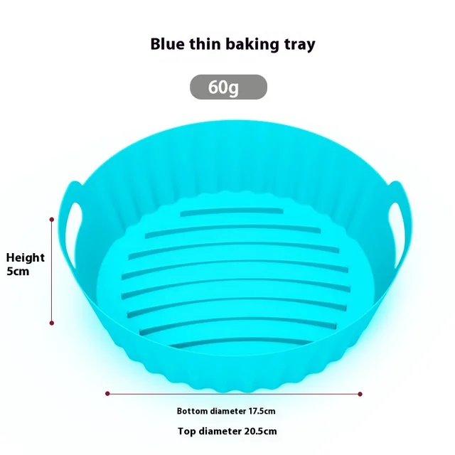 Air Fryer Silica Gel Pad Easy To Clean Lined Baking Tray Thin Blue - Shop at LoveMi