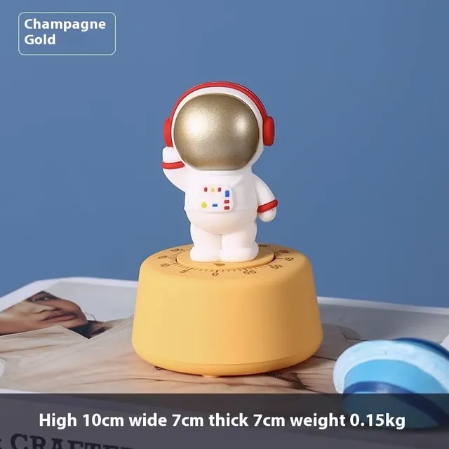 Homeworker Learning Time Management Timer Student Alarm Clock Golden Astronaut - Shop at LoveMi