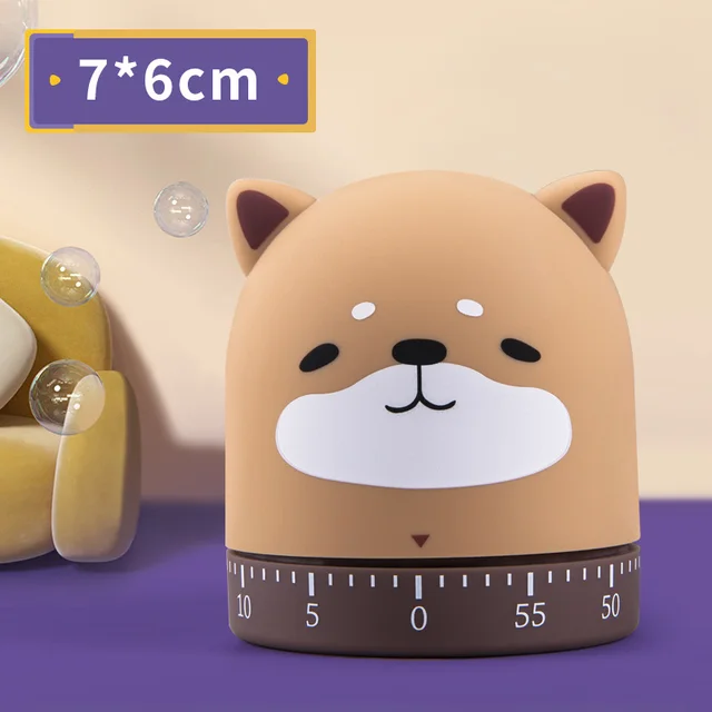 Homeworker Learning Time Management Timer Student Alarm Clock Zoo Shiba Inu - Shop at LoveMi