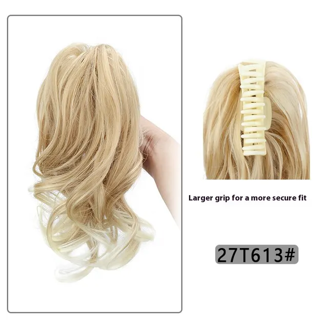 High Cranium Can Tie Ponytail Hairpin Back Head Shark Clip Ponytail Braid 27T613 Style - Shop at LoveMi