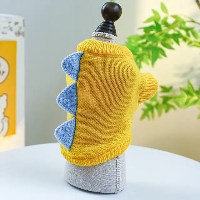 Pet Ring Dog Clothes Warm, Comfortable And Cute Yellow - Shop at LoveMi
