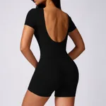 Short Sleeve Suit Black
