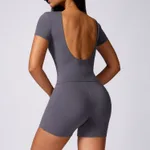 Short Sleeve Suit Gray