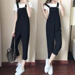 Black Suspender Pants
