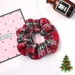 Christmas Large Intestine Ring High Sense Hair Ring Headdress - Red White Green